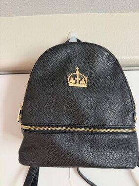 Six (from the play) mini black leather backpack NEW